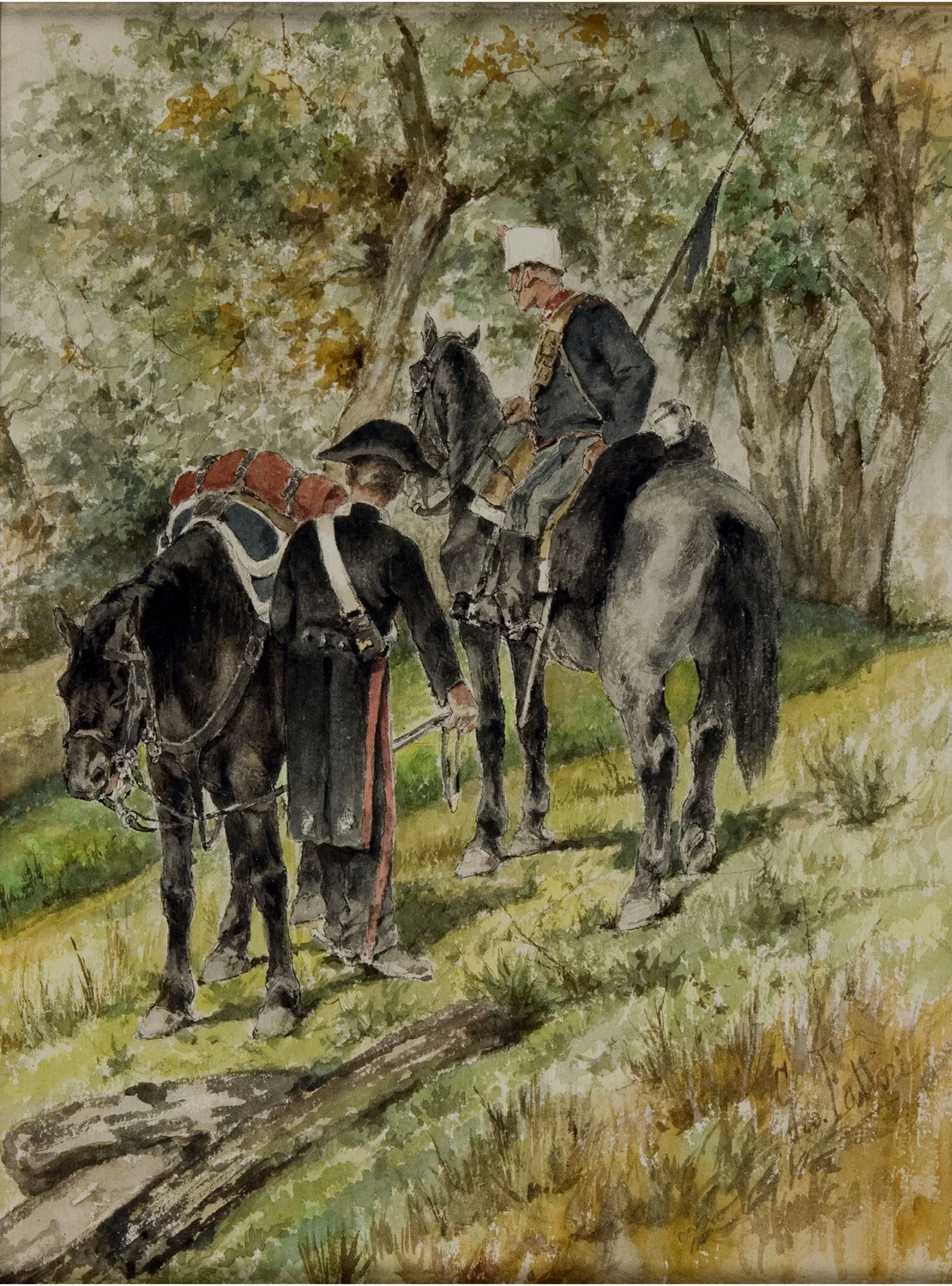 Gendarmi a cavallo - Gallerie Maspes, Milano